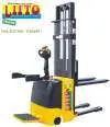 Electric stacker for pallet handling