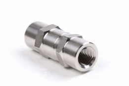 Stainless steel gas line fitting